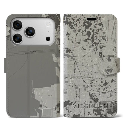 【三津浜（愛媛県）】地図柄iPhoneケース（手帳タイプ）