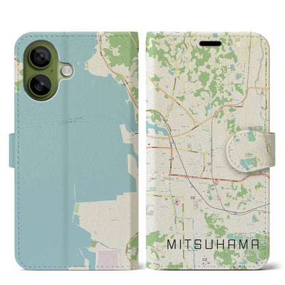 【三津浜（愛媛県）】地図柄iPhoneケース（手帳タイプ）