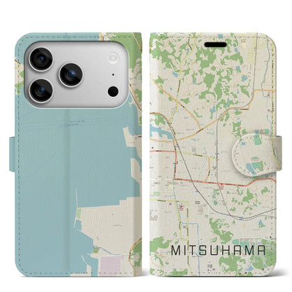 【三津浜（愛媛県）】地図柄iPhoneケース（手帳タイプ）