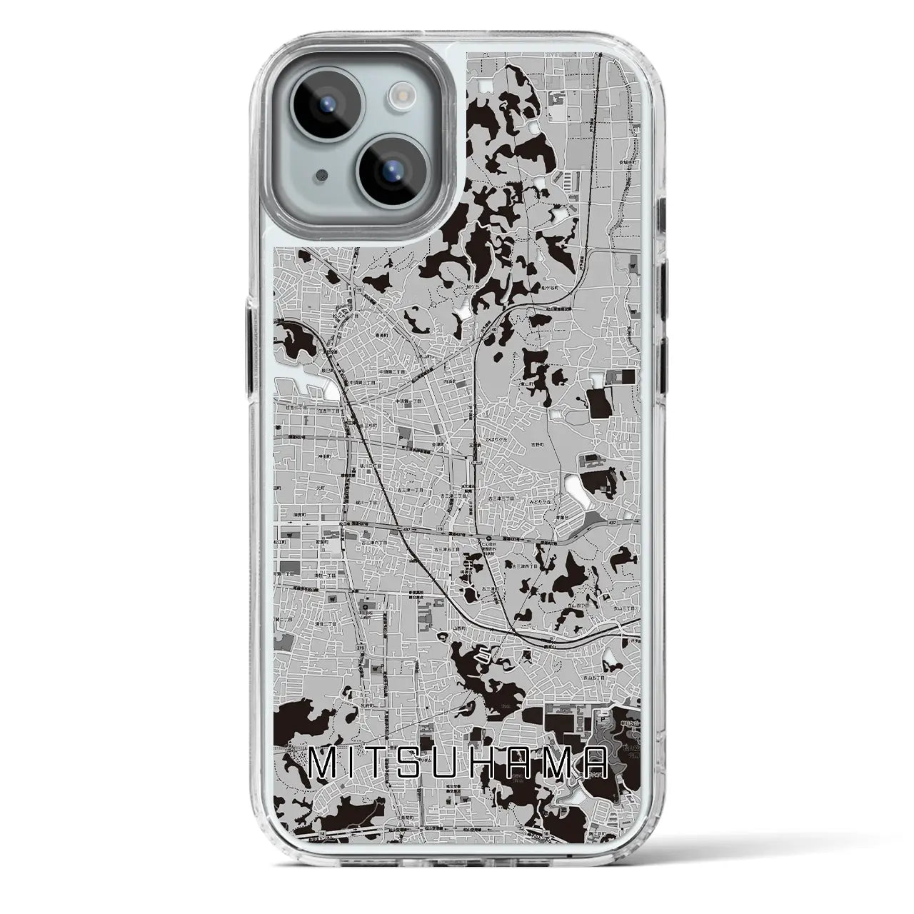 【三津浜（愛媛県）】地図柄iPhoneケース（MagSafeタイプ）