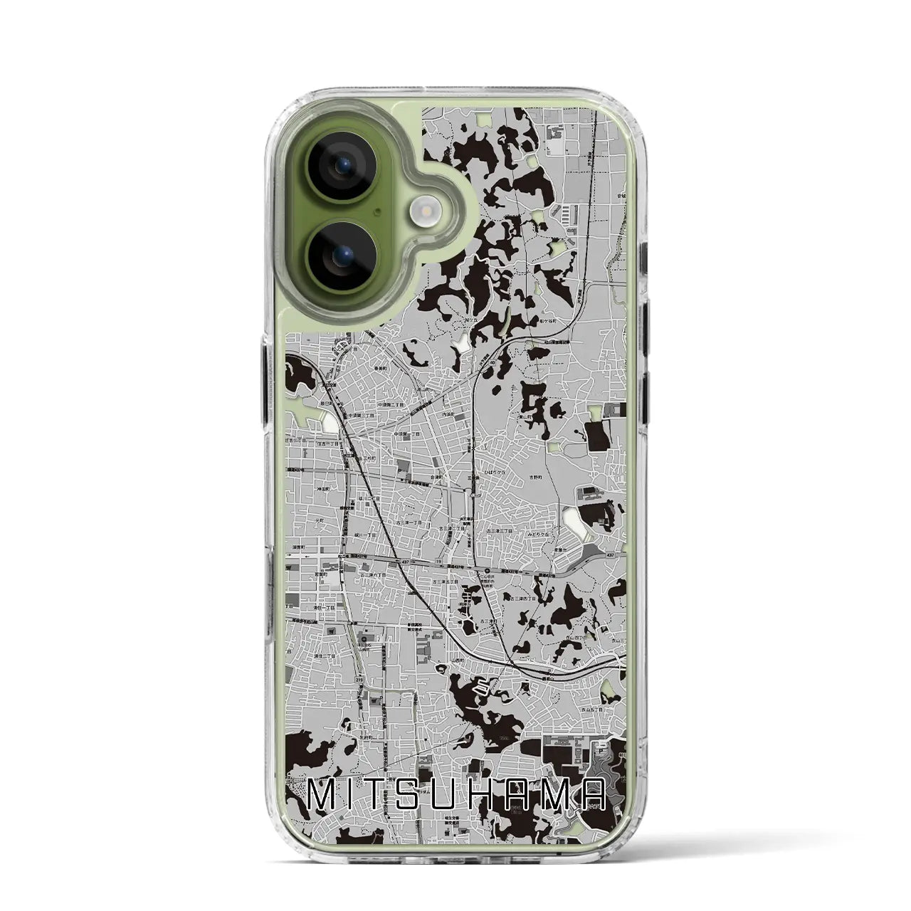 【三津浜（愛媛県）】地図柄iPhoneケース（MagSafeタイプ）