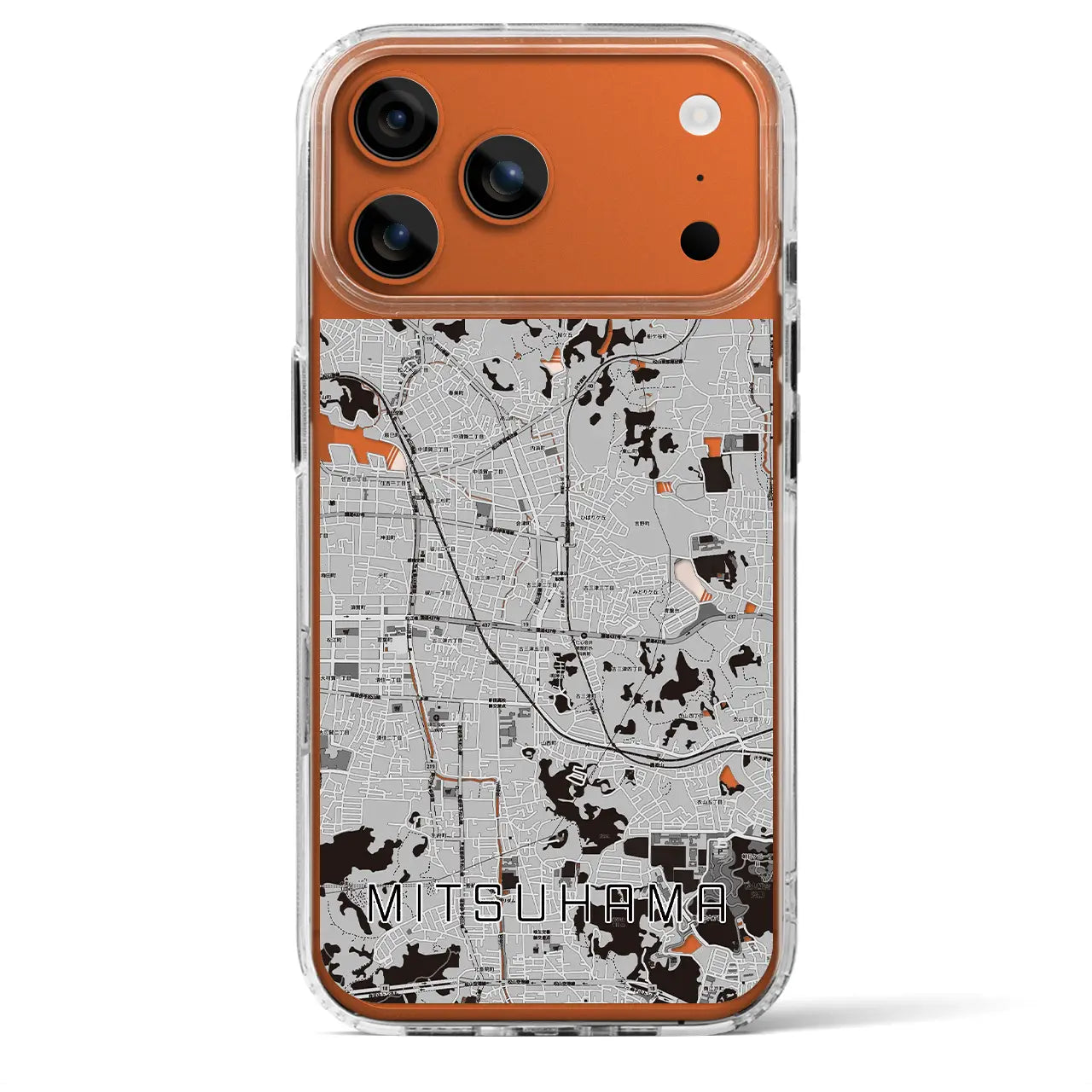 【三津浜（愛媛県）】地図柄iPhoneケース（MagSafeタイプ）