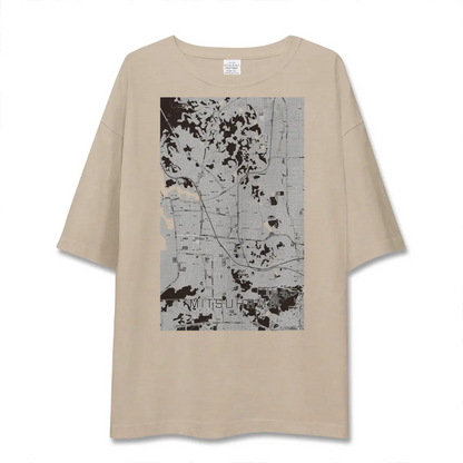 【三津浜（愛媛県）】地図柄ビッグシルエットTシャツ
