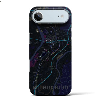 【水海道（茨城県）】地図柄iPhoneケース（バックカバータイプ）