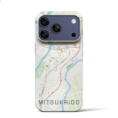 【水海道（茨城県）】地図柄iPhoneケース（バックカバータイプ）