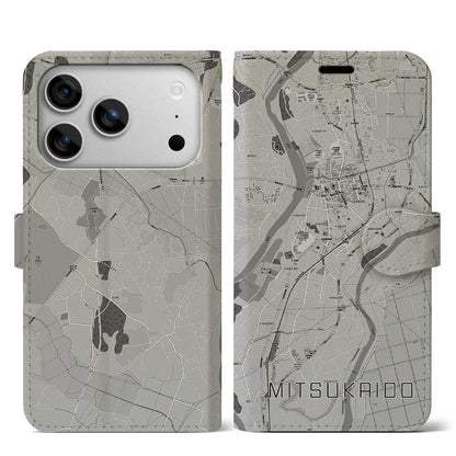 【水海道（茨城県）】地図柄iPhoneケース（手帳タイプ）