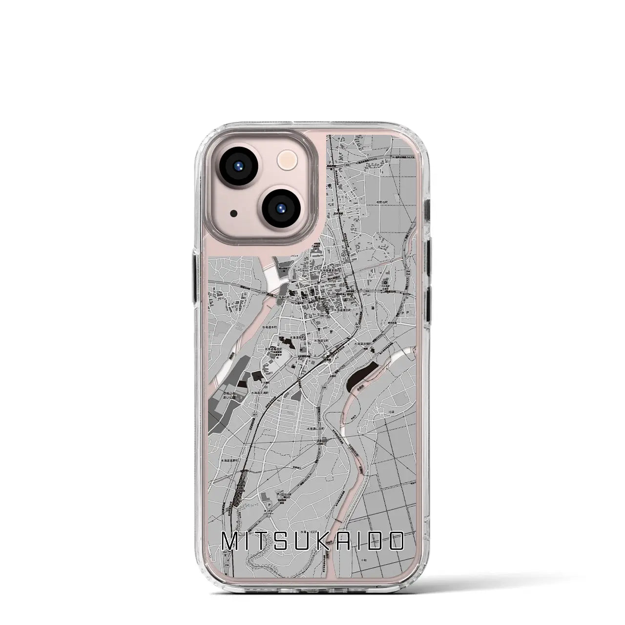 【水海道（茨城県）】地図柄iPhoneケース（MagSafeタイプ）