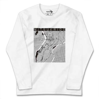 【水海道（茨城県）】地図柄ロングスリーブTシャツ