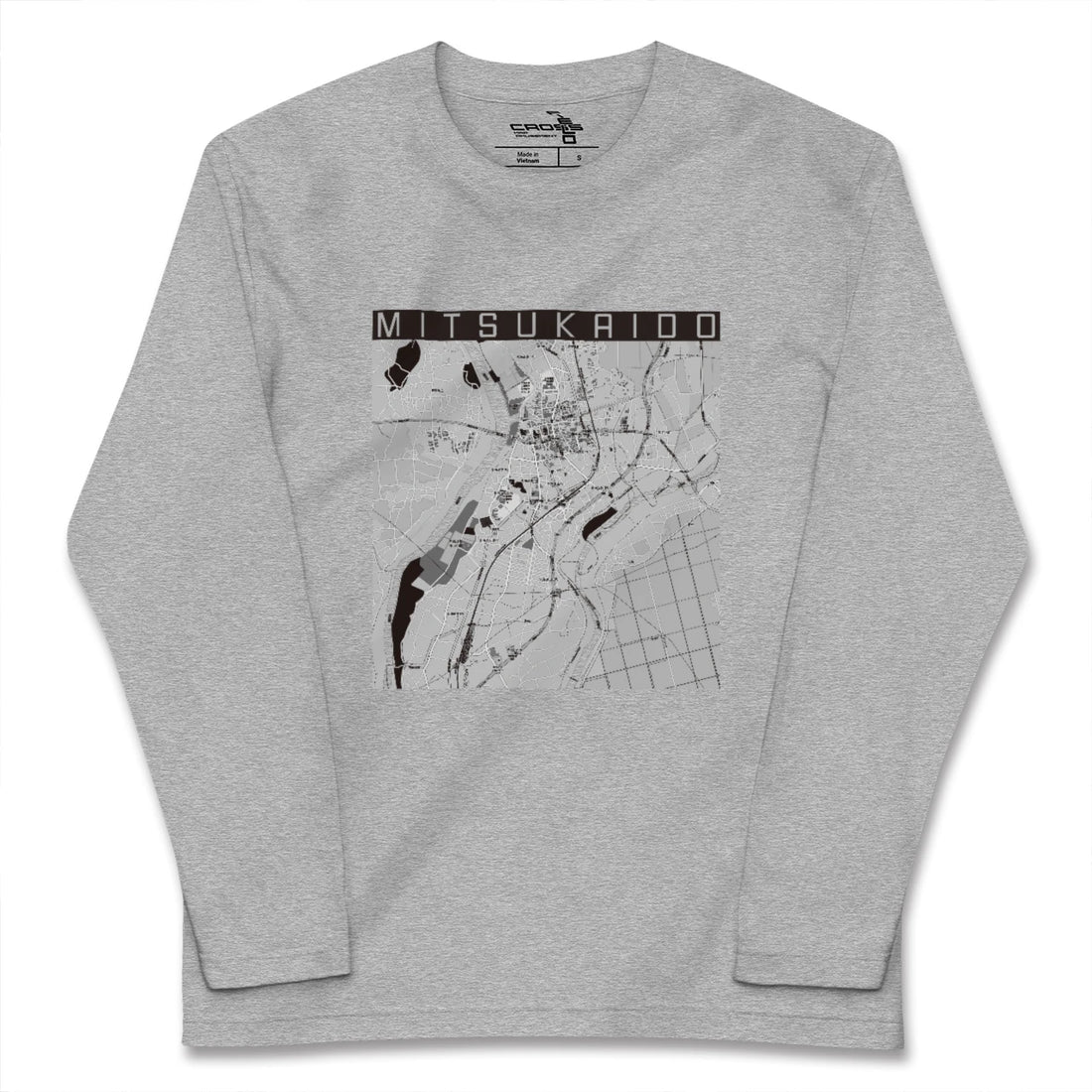【水海道（茨城県）】地図柄ロングスリーブTシャツ