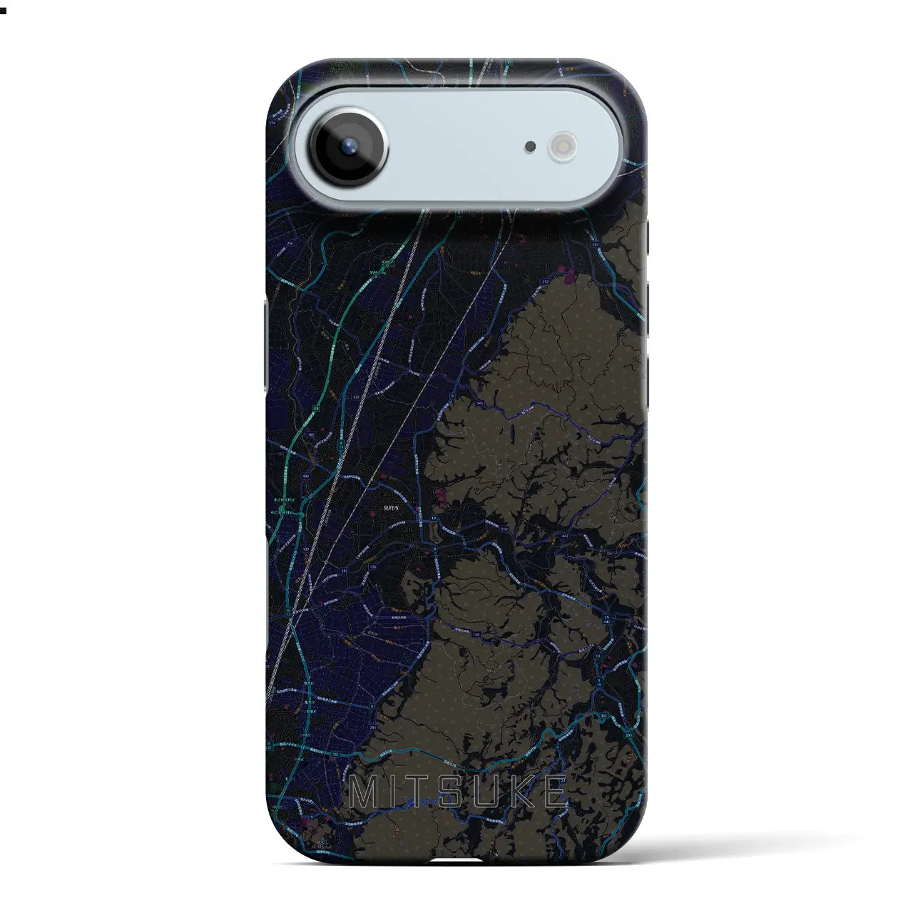 【見附（新潟県）】地図柄iPhoneケース（バックカバータイプ）