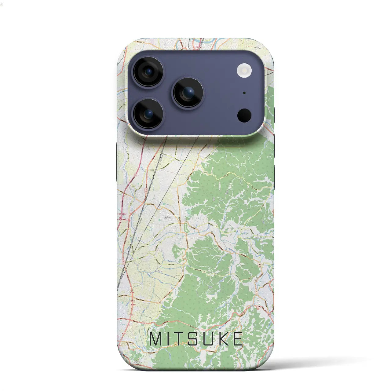 【見附（新潟県）】地図柄iPhoneケース（バックカバータイプ）