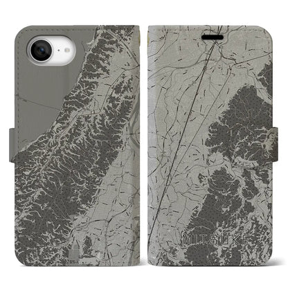 【見附（新潟県）】地図柄iPhoneケース（手帳タイプ）