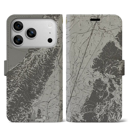 【見附（新潟県）】地図柄iPhoneケース（手帳タイプ）