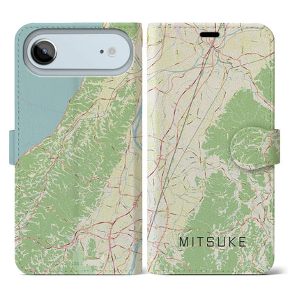 【見附（新潟県）】地図柄iPhoneケース（手帳タイプ）