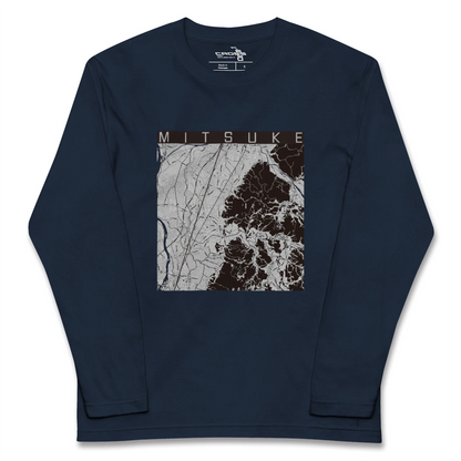 【見附（新潟県）】地図柄ロングスリーブTシャツ