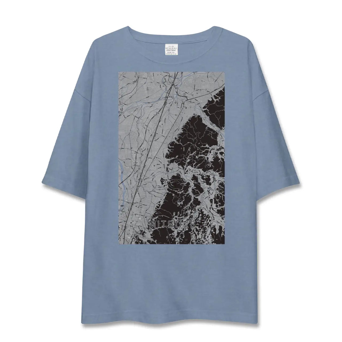 【見附（新潟県）】地図柄ビッグシルエットTシャツ