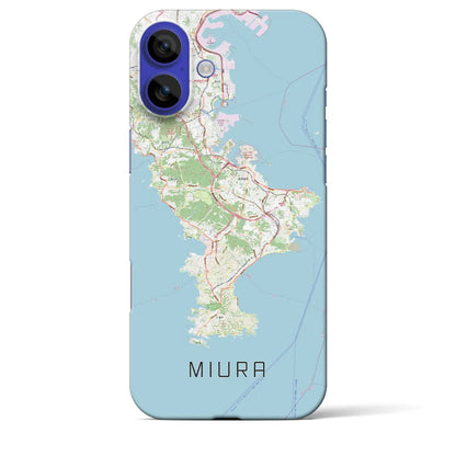 【三浦2（神奈川県）】地図柄iPhoneケース（バックカバータイプ）ナチュラル・iPhone 16 Pro Max 用