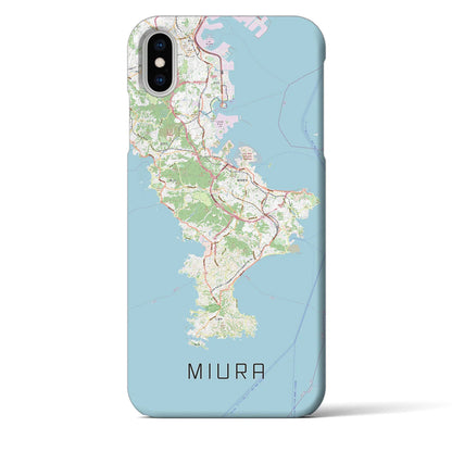 【三浦2（神奈川県）】地図柄iPhoneケース（バックカバータイプ）