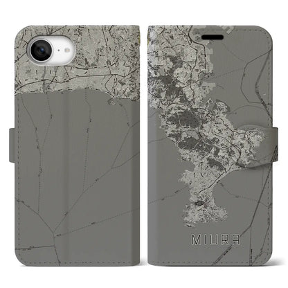 【三浦2（神奈川県）】地図柄iPhoneケース（手帳タイプ）