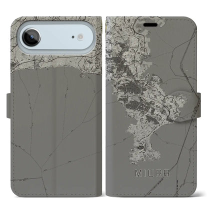 【三浦2（神奈川県）】地図柄iPhoneケース（手帳タイプ）