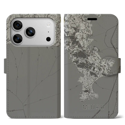 【三浦2（神奈川県）】地図柄iPhoneケース（手帳タイプ）