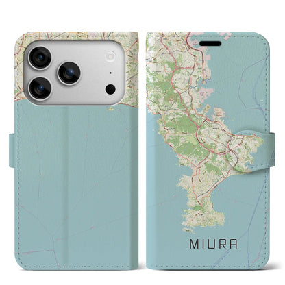 【三浦2（神奈川県）】地図柄iPhoneケース（手帳タイプ）