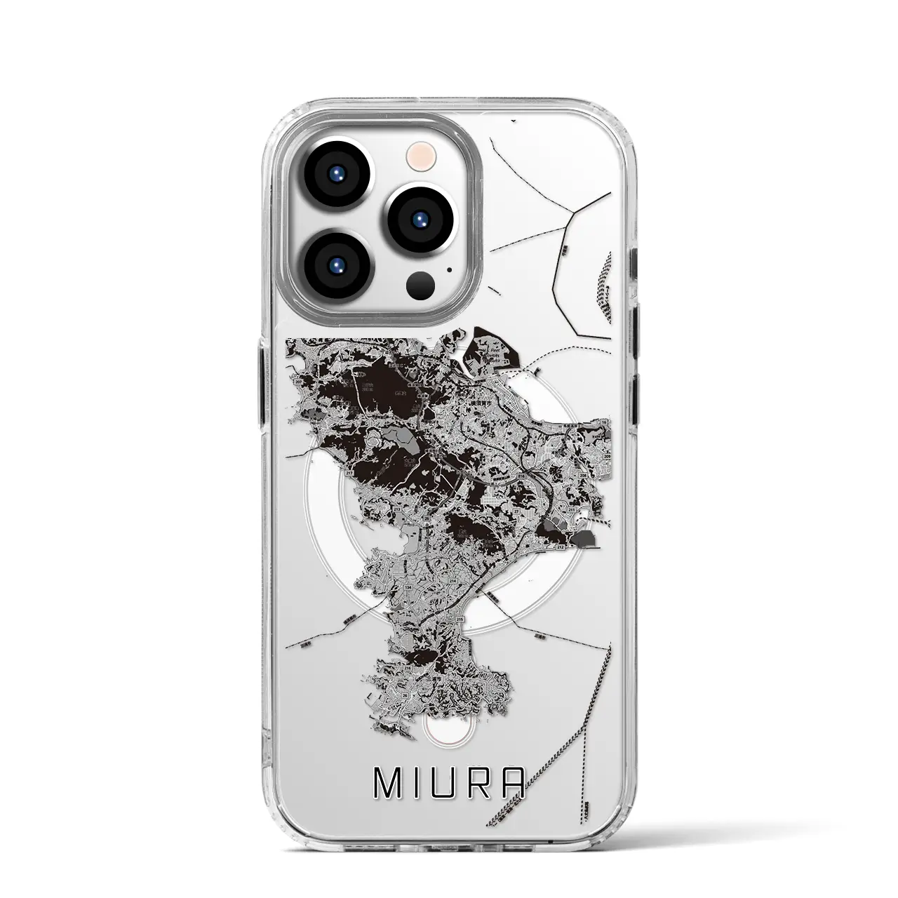 【三浦2（神奈川県）】地図柄iPhoneケース（MagSafeタイプ）