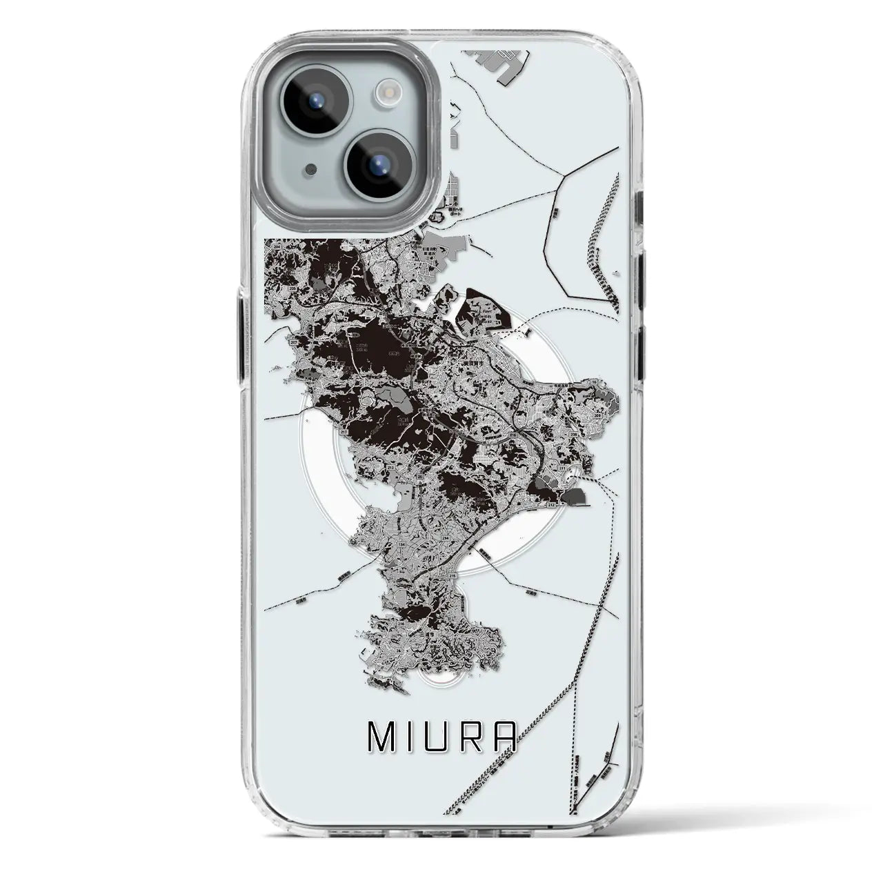 【三浦2（神奈川県）】地図柄iPhoneケース（MagSafeタイプ）