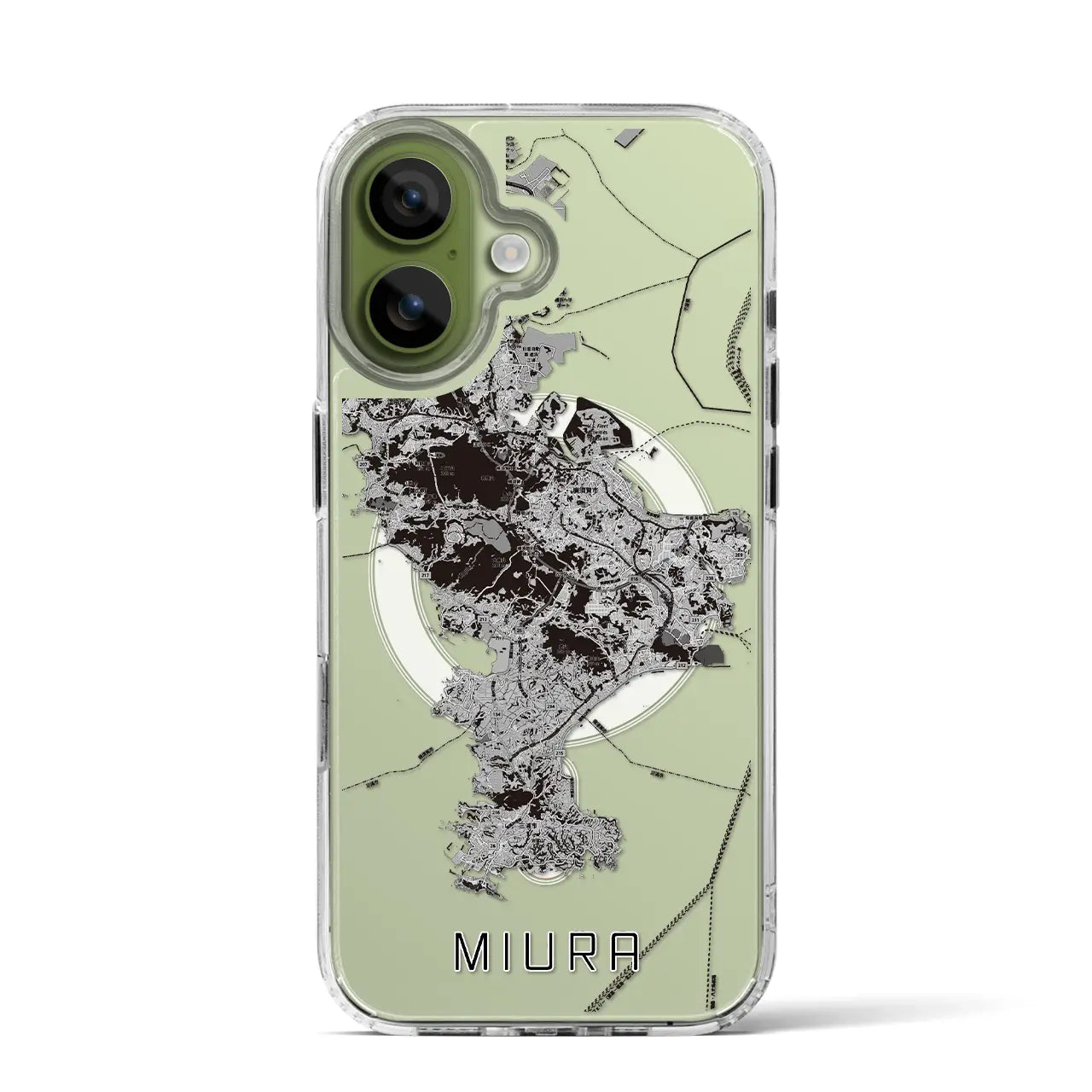 【三浦2（神奈川県）】地図柄iPhoneケース（MagSafeタイプ）