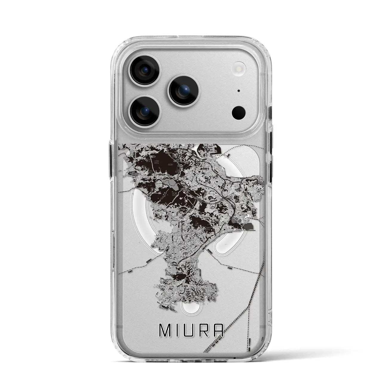 【三浦2（神奈川県）】地図柄iPhoneケース（MagSafeタイプ）