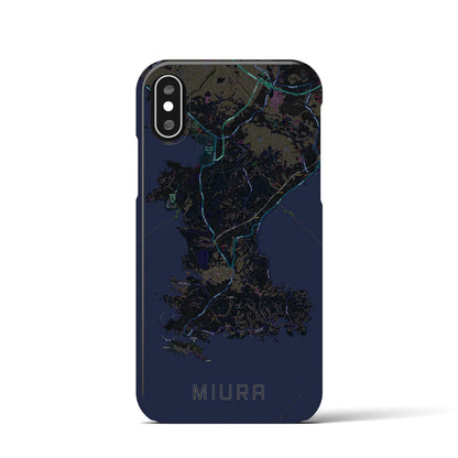 【三浦（神奈川県）】地図柄iPhoneケース（バックカバータイプ）