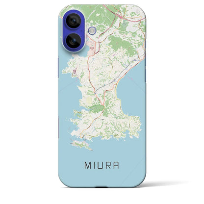 【三浦（神奈川県）】地図柄iPhoneケース（バックカバータイプ）ナチュラル・iPhone 16 Pro Max 用