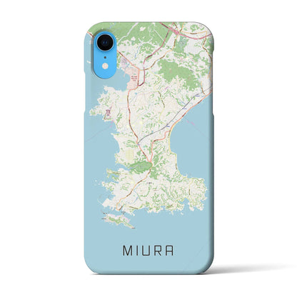 【三浦（神奈川県）】地図柄iPhoneケース（バックカバータイプ）