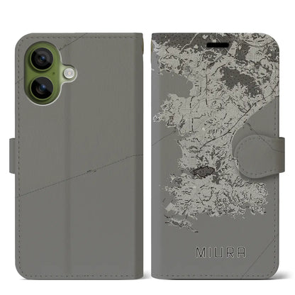 【三浦（神奈川県）】地図柄iPhoneケース（手帳タイプ）