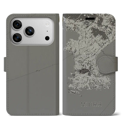 【三浦（神奈川県）】地図柄iPhoneケース（手帳タイプ）