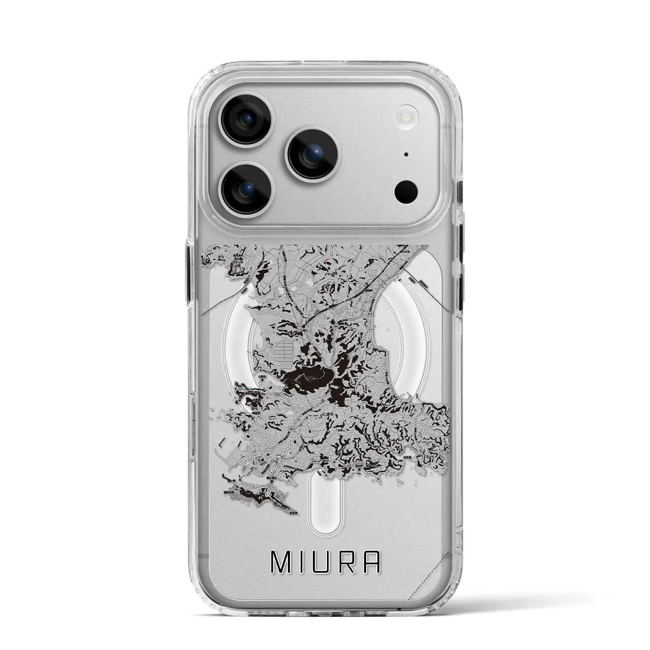 【三浦（神奈川県）】地図柄iPhoneケース（MagSafeタイプ）