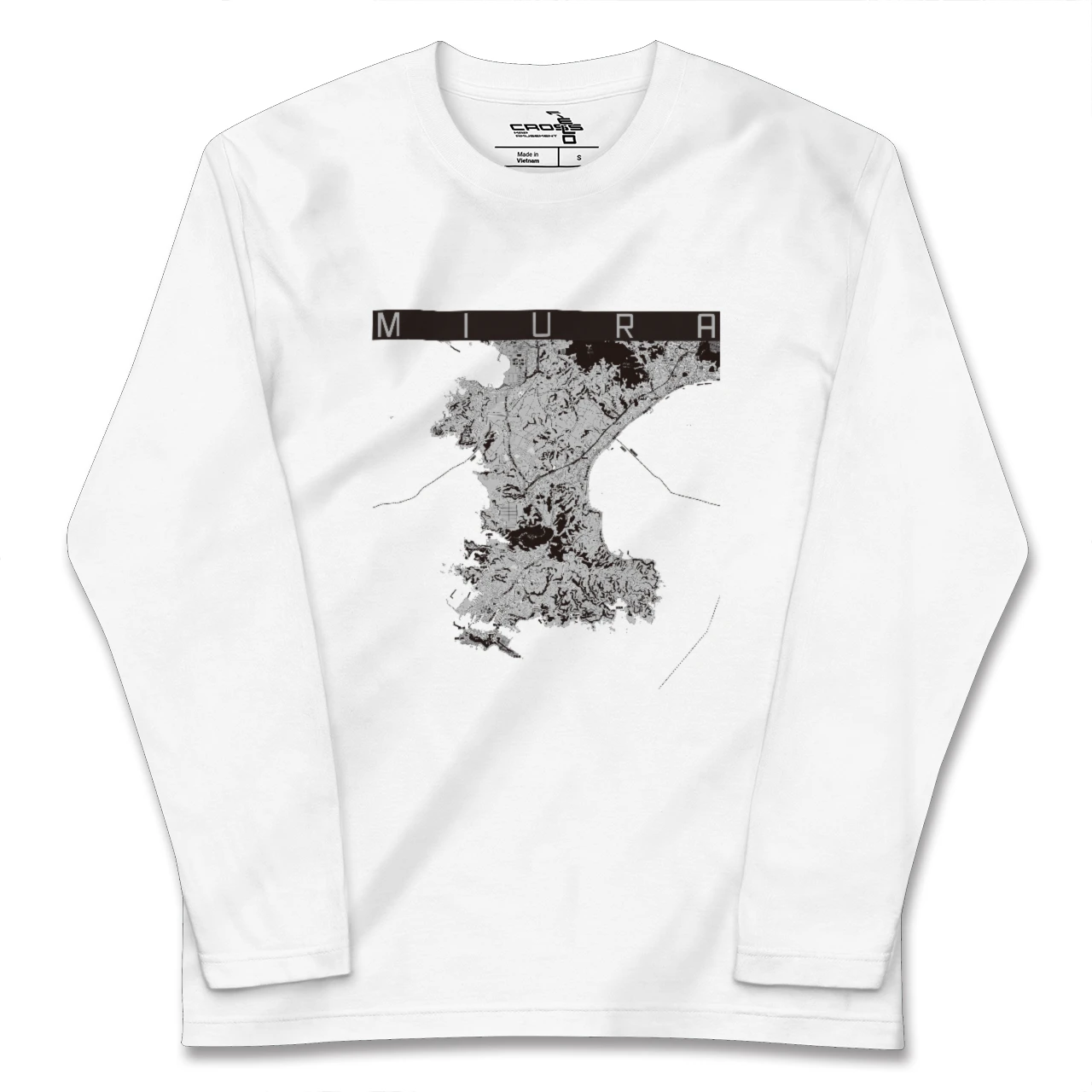 【三浦（神奈川県）】地図柄ロングスリーブTシャツ