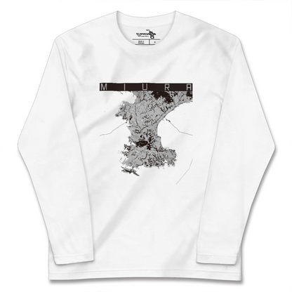 【三浦（神奈川県）】地図柄ロングスリーブTシャツ