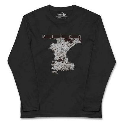 【三浦（神奈川県）】地図柄ロングスリーブTシャツ