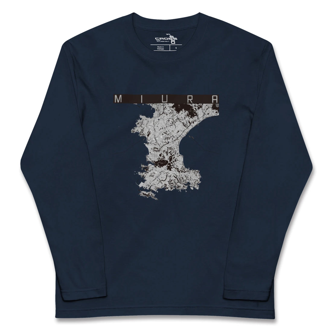 【三浦（神奈川県）】地図柄ロングスリーブTシャツ