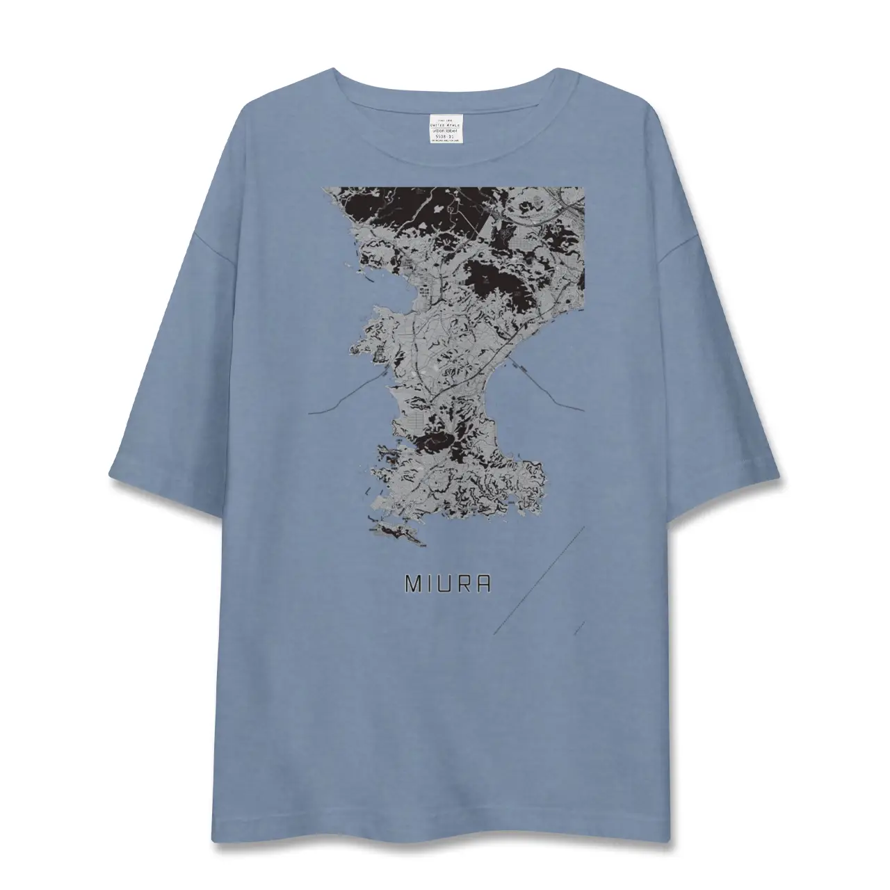 【三浦（神奈川県）】地図柄ビッグシルエットTシャツ