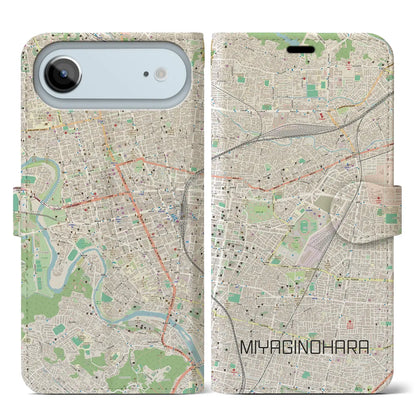 【宮城野原（宮城県）】地図柄iPhoneケース（手帳タイプ）