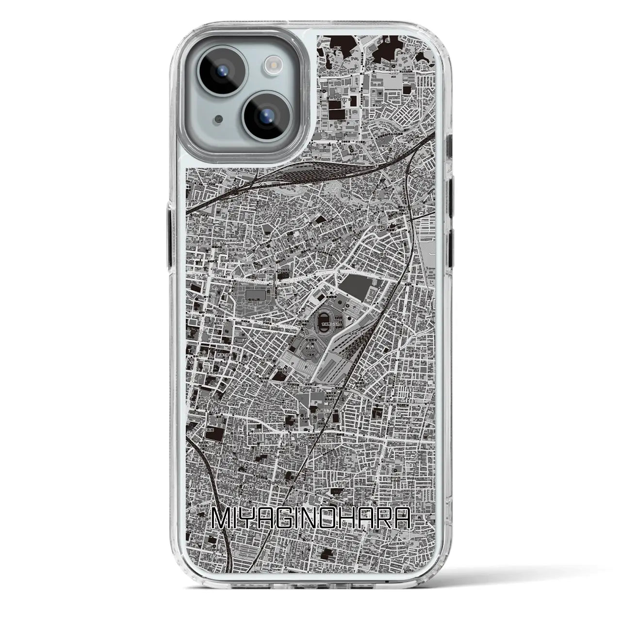 【宮城野原（宮城県）】地図柄iPhoneケース（MagSafeタイプ）