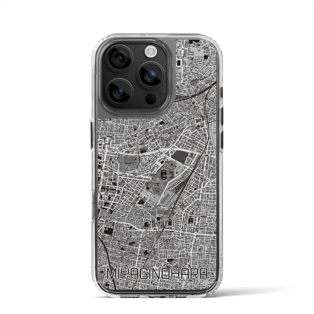 【宮城野原（宮城県）】地図柄iPhoneケース（MagSafeタイプ）