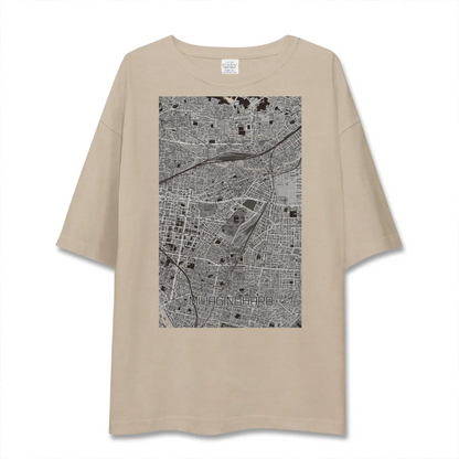 【宮城野原（宮城県）】地図柄ビッグシルエットTシャツ