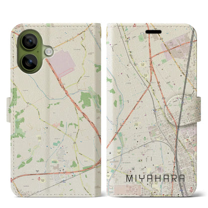 【宮原（埼玉県）】地図柄iPhoneケース（手帳タイプ）