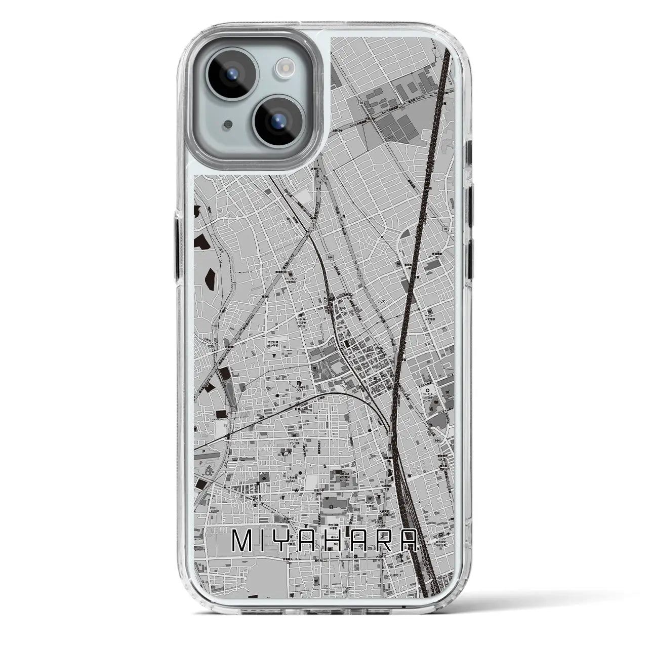 【宮原（埼玉県）】地図柄iPhoneケース（MagSafeタイプ）