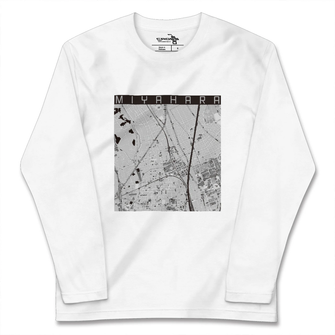 【宮原(埼玉県)】地図柄ロングスリーブTシャツ
