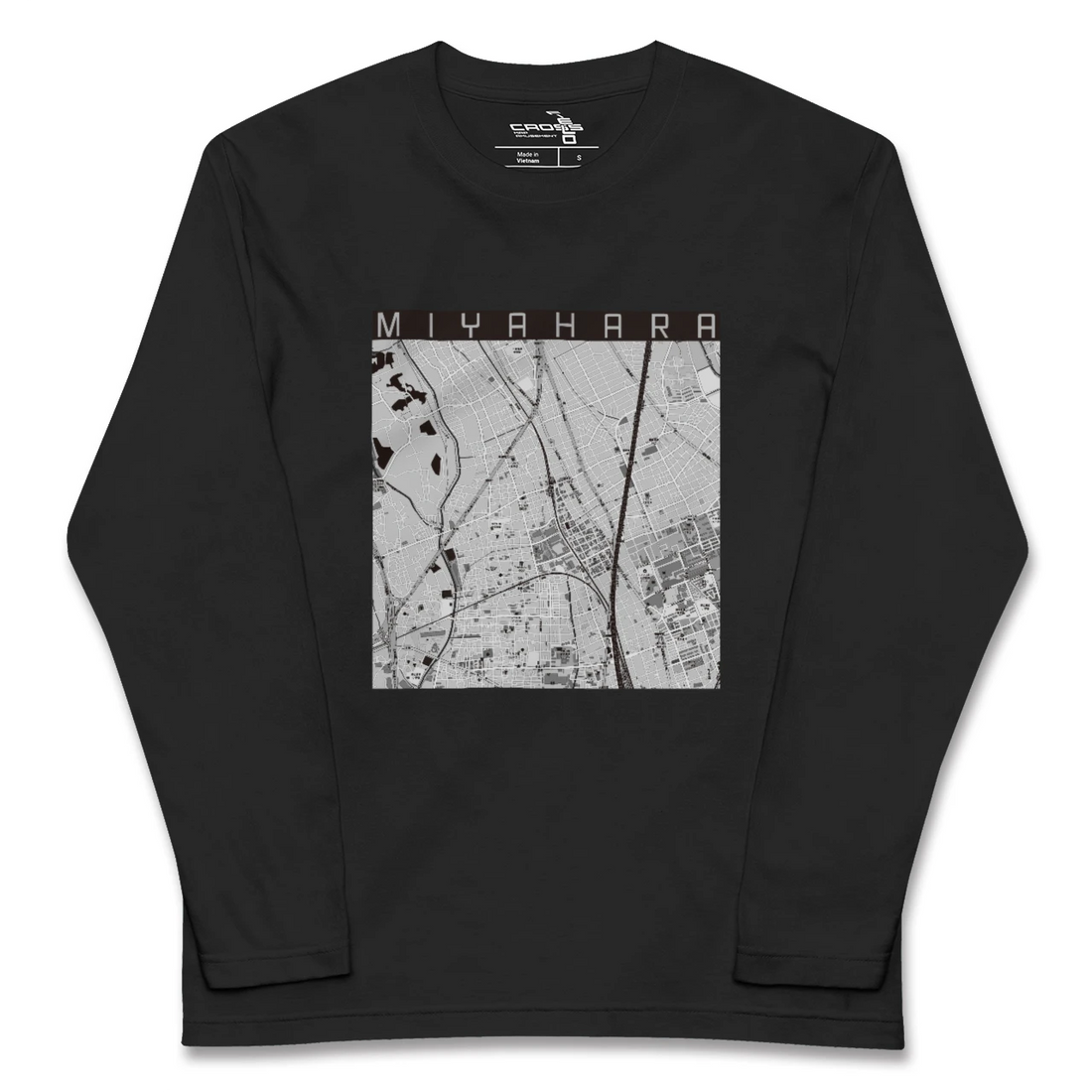 【宮原(埼玉県)】地図柄ロングスリーブTシャツ