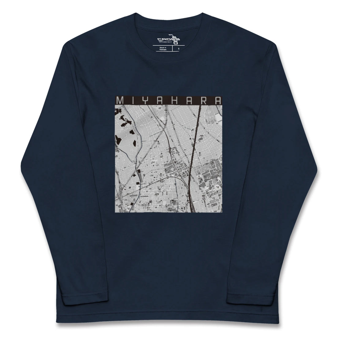 【宮原(埼玉県)】地図柄ロングスリーブTシャツ